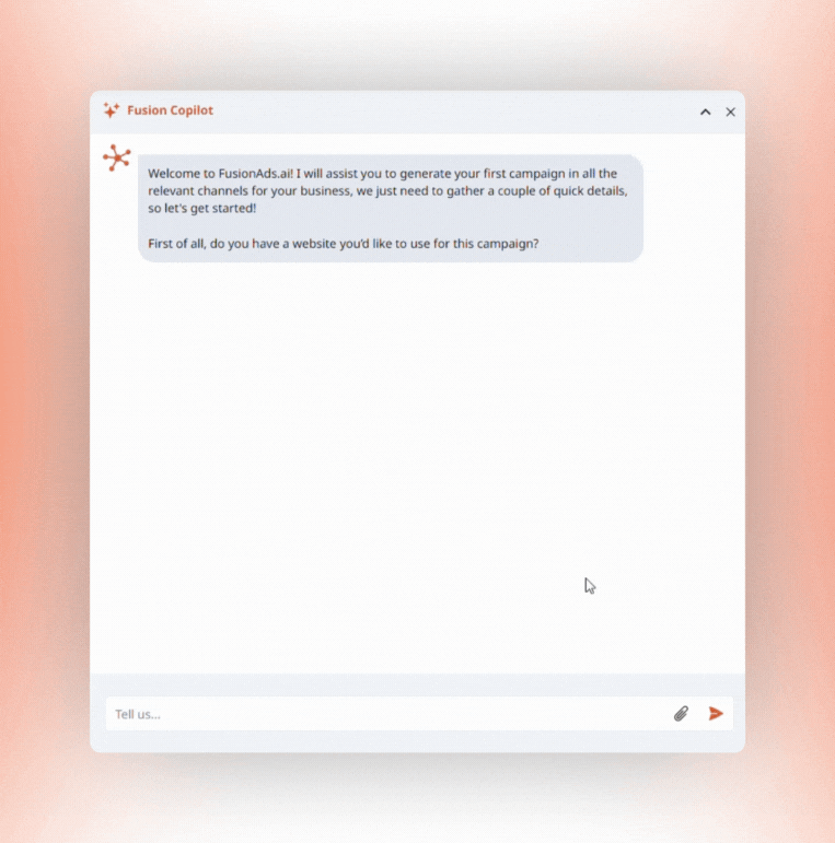 Talk to Fusion Agent: 60 second setup
