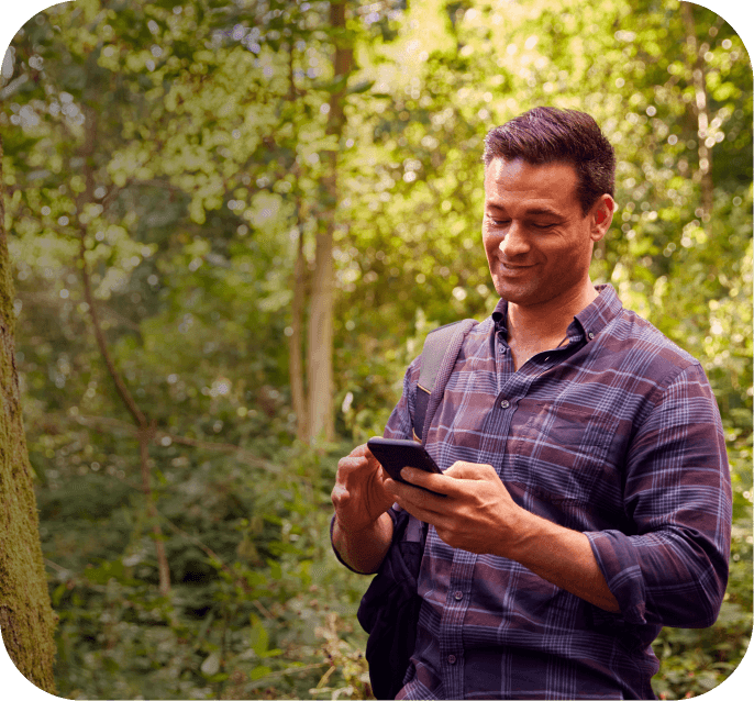 Electrician using phone